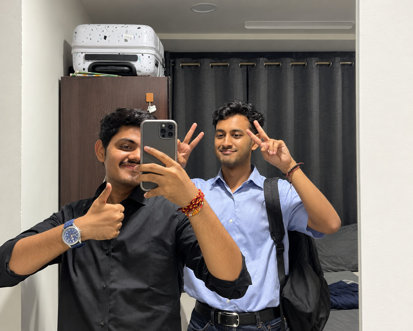 Utkarsh Mangal and Samarth Khandelwal together